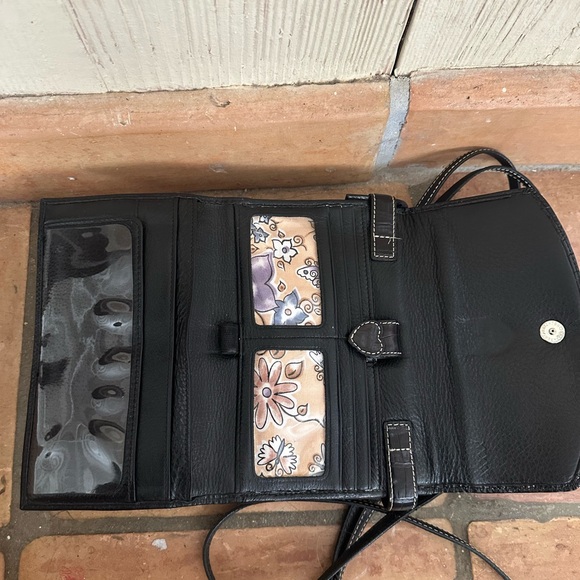 Brighton Black Leather Crossbody Bag - Picture 5 of 5